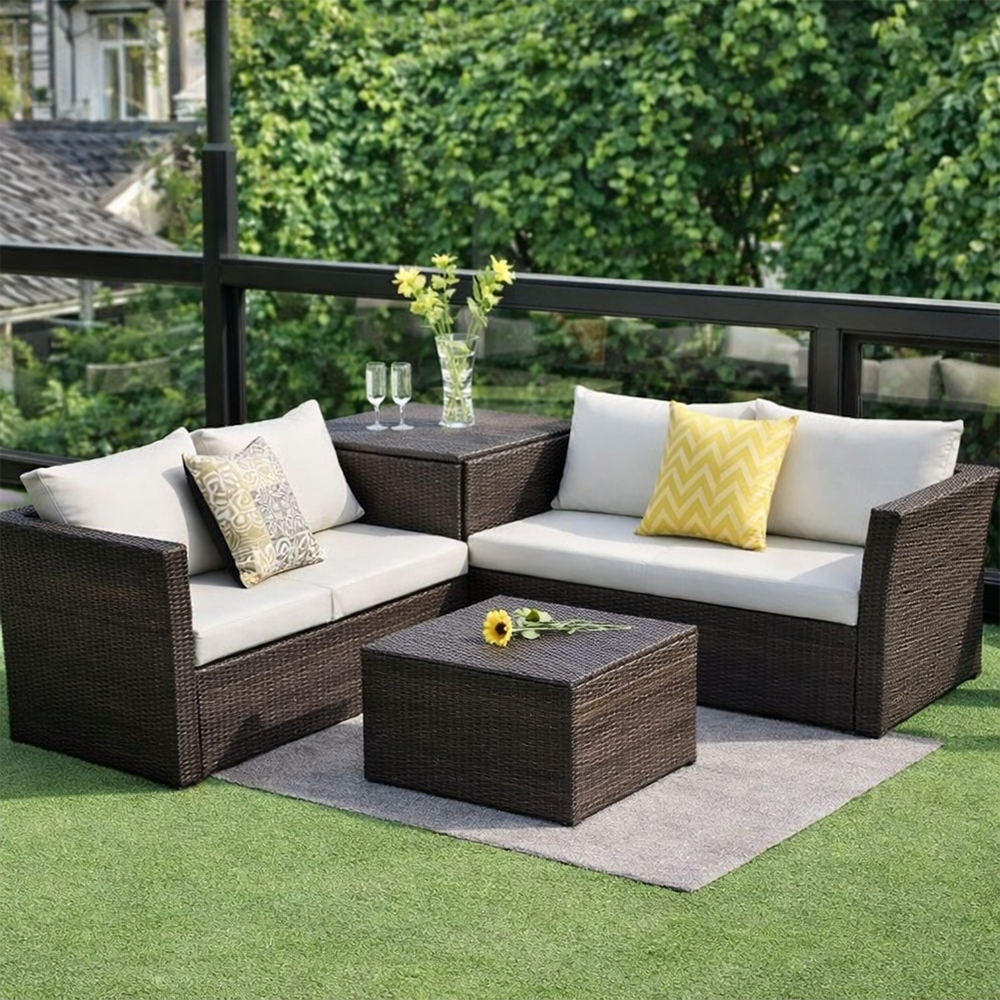 4 Seater Ratan Set 4 Seater Ratan Set - Image 1