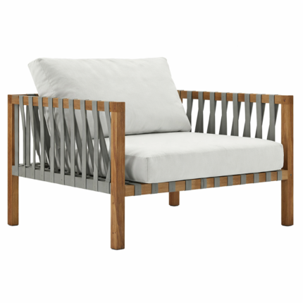 Wood Patti Rope chair